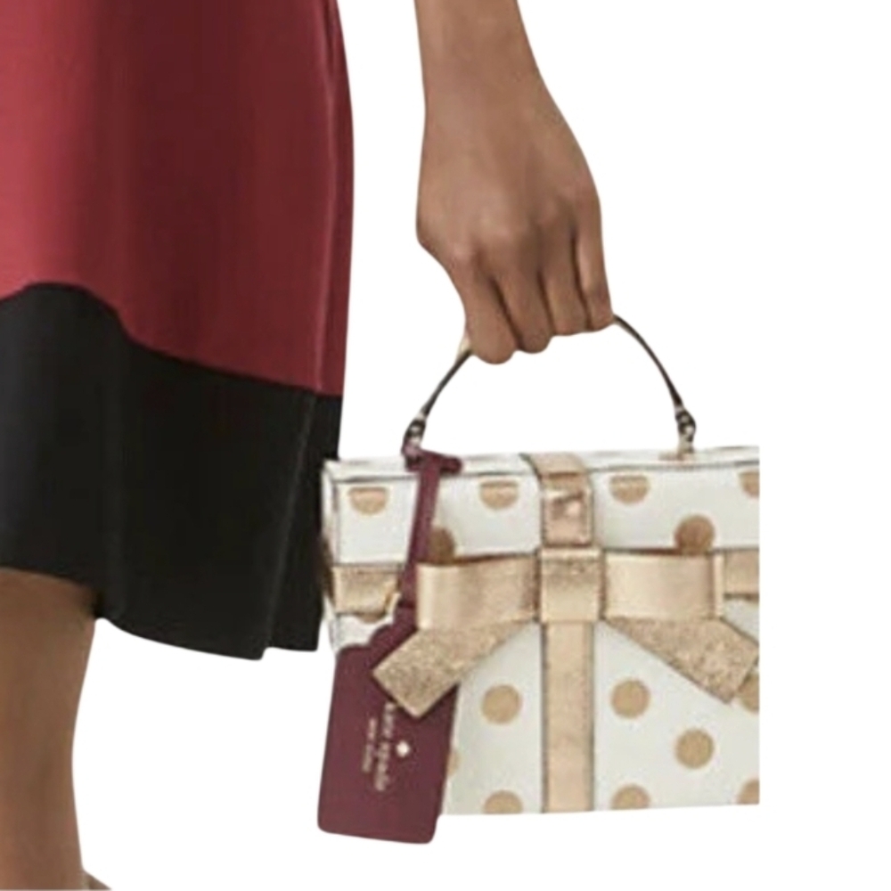 Kate Spade NY Wrapping Party Giftbox Crossbody/Handbag w/ KS Dustbag NWT